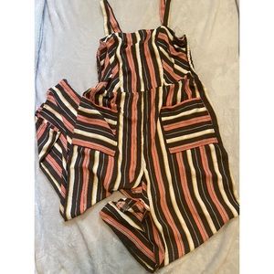 Xhilaration Striped Jumpsuit